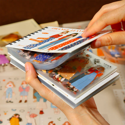 Orange Flavored Girl Sticker 50pcs