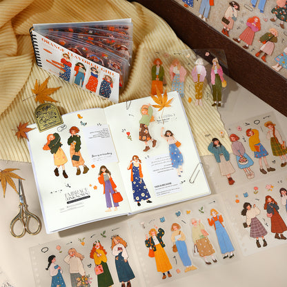 Orange Flavored Girl Sticker 50pcs