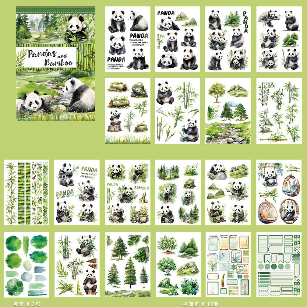 Cute Panda Sticker Book