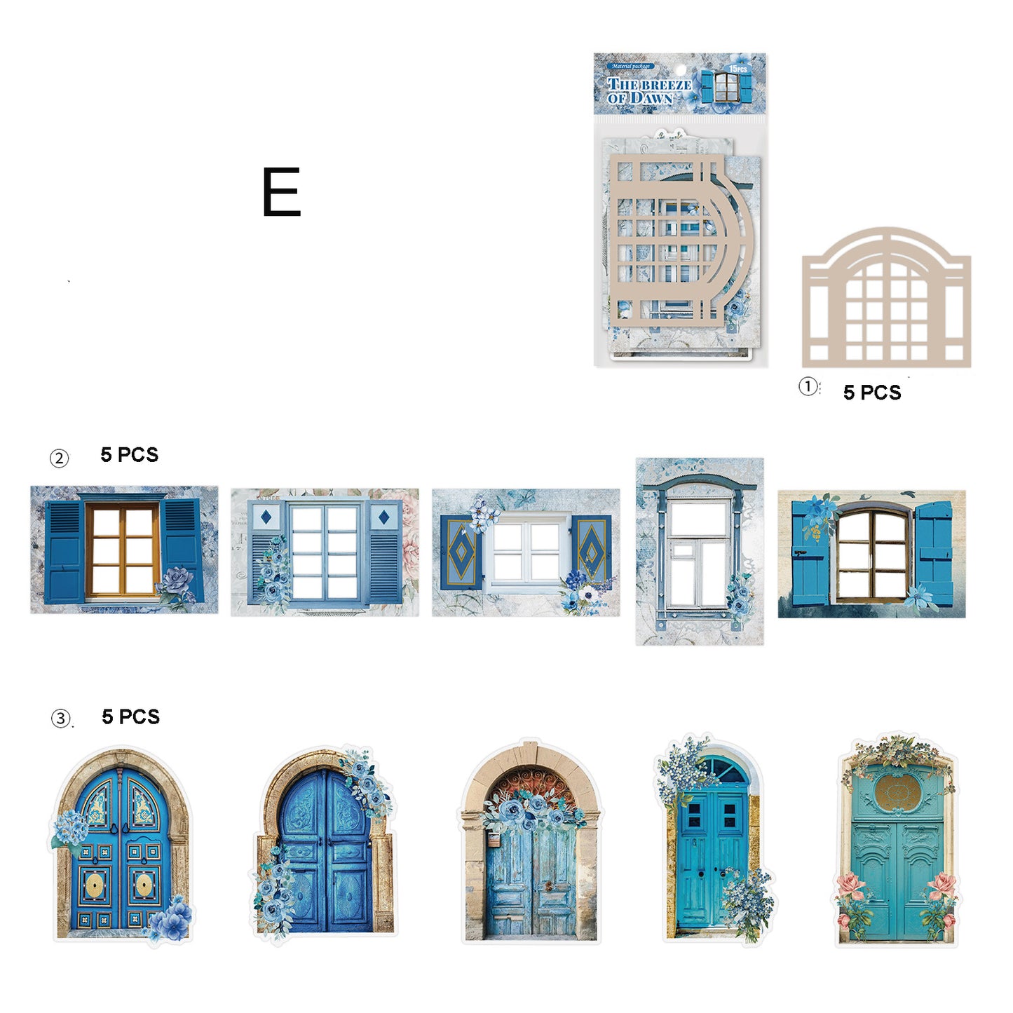 Paper-cuts for Window Decoration 15pcs