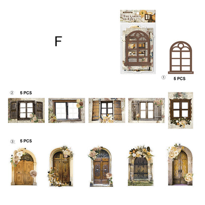 Recortes de papel para decoración de ventanas 15 piezas