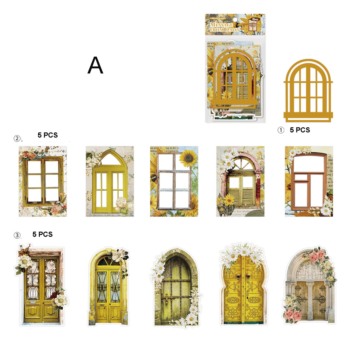 Scherenschnitte für Fensterdekoration 15 Stück