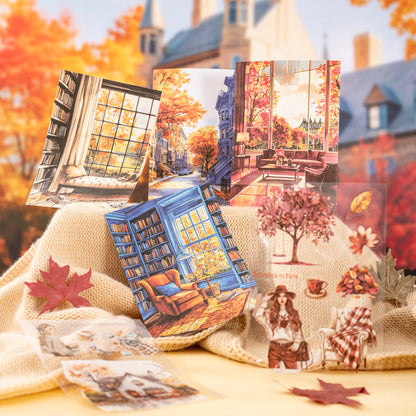 Paris's Autumn Sticker Book 20pcs