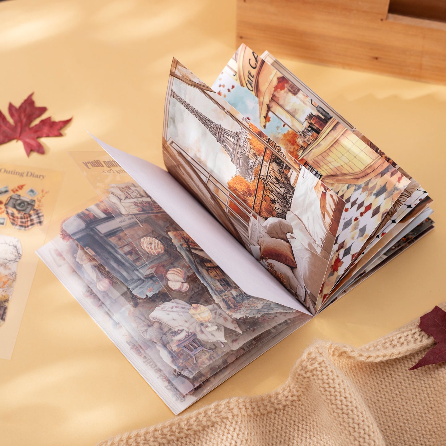 Paris's Autumn Sticker Book 20pcs