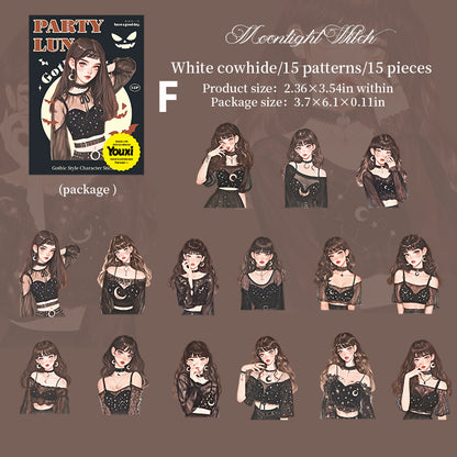 Party Luna Sticker 15pcs