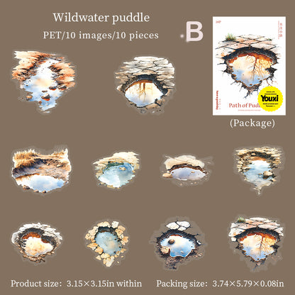 Path Of Puddles Sticker 10pcs