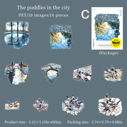 Path Of Puddles Sticker 10pcs