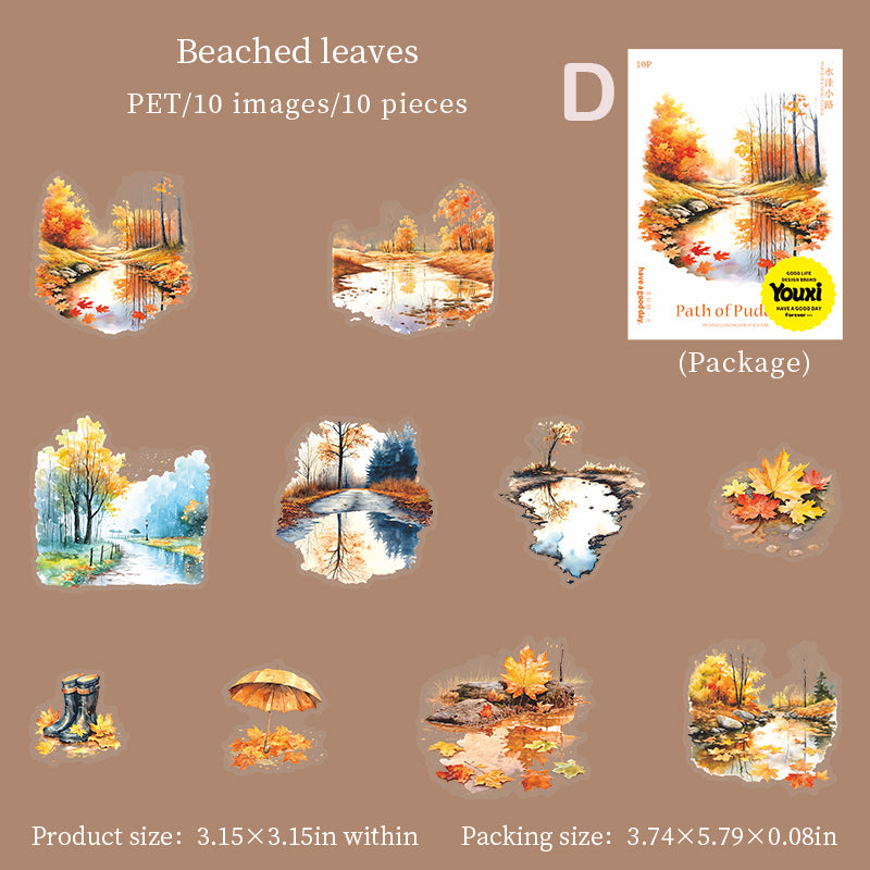 Path Of Puddles Sticker 10pcs