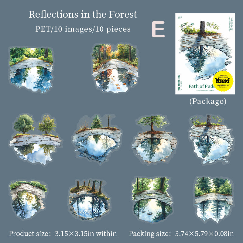 Path Of Puddles Sticker 10pcs