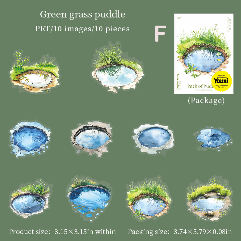 Path Of Puddles Sticker 10pcs