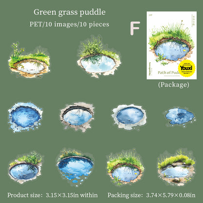 Path Of Puddles Sticker 10pcs