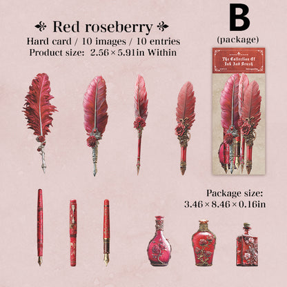 Pen And Ink Stickers 10pcs