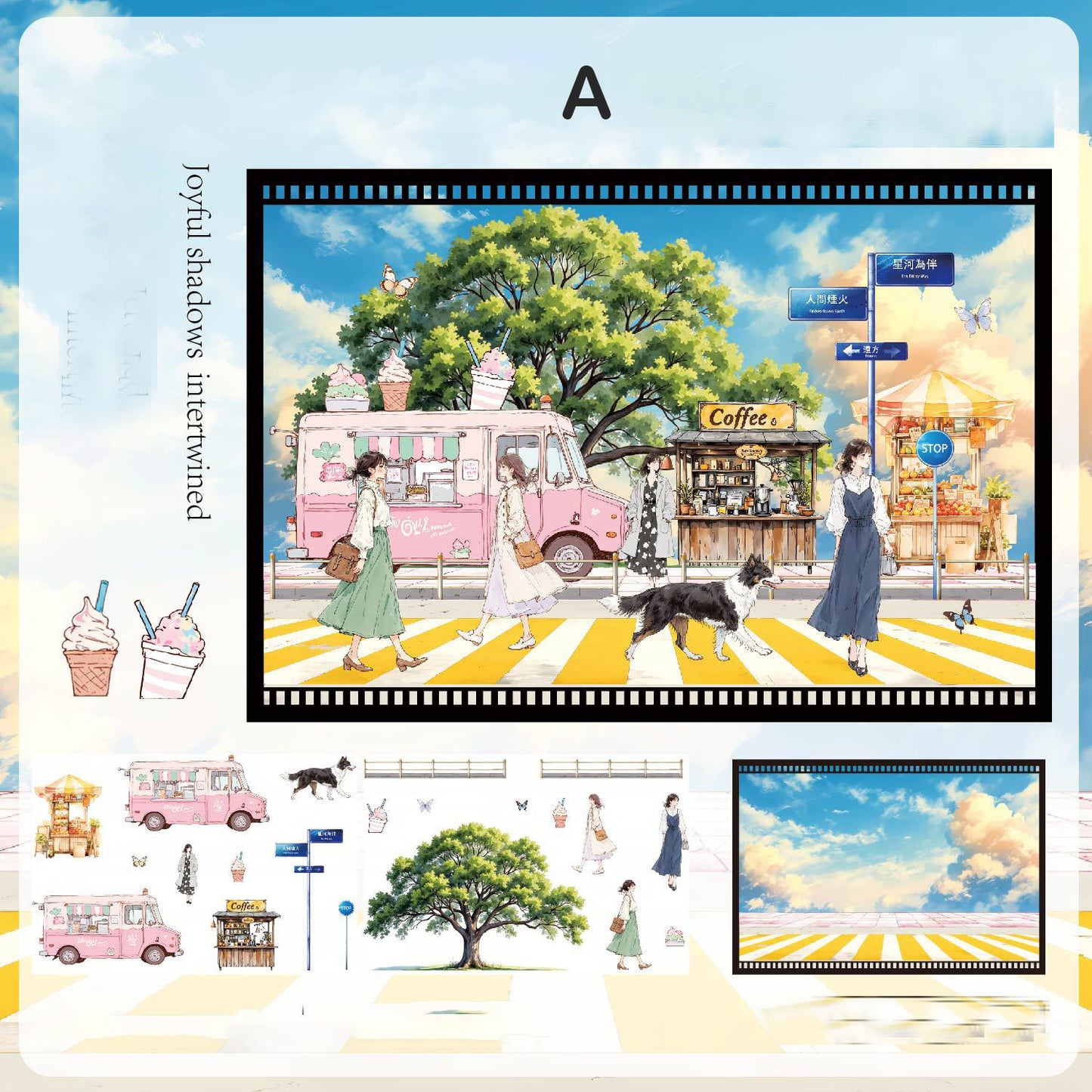 Phantom of Time Sticker 3pcs