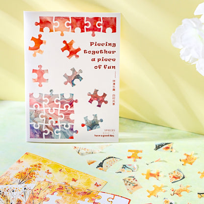 Piecing Together A Piece of Fun Sticker 5pcs