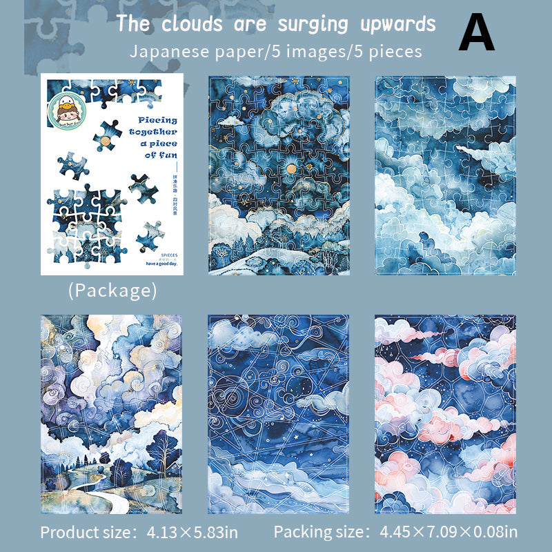 Piecing Together A Piece of Fun Sticker 5pcs