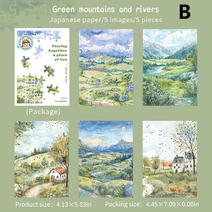 Piecing Together A Piece of Fun Sticker 5pcs