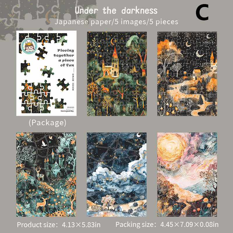 Piecing Together A Piece of Fun Sticker 5pcs