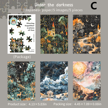 Piecing Together A Piece of Fun Sticker 5pcs