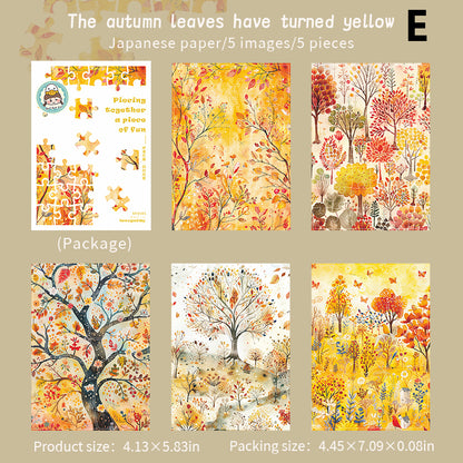 Piecing Together A Piece of Fun Sticker 5pcs