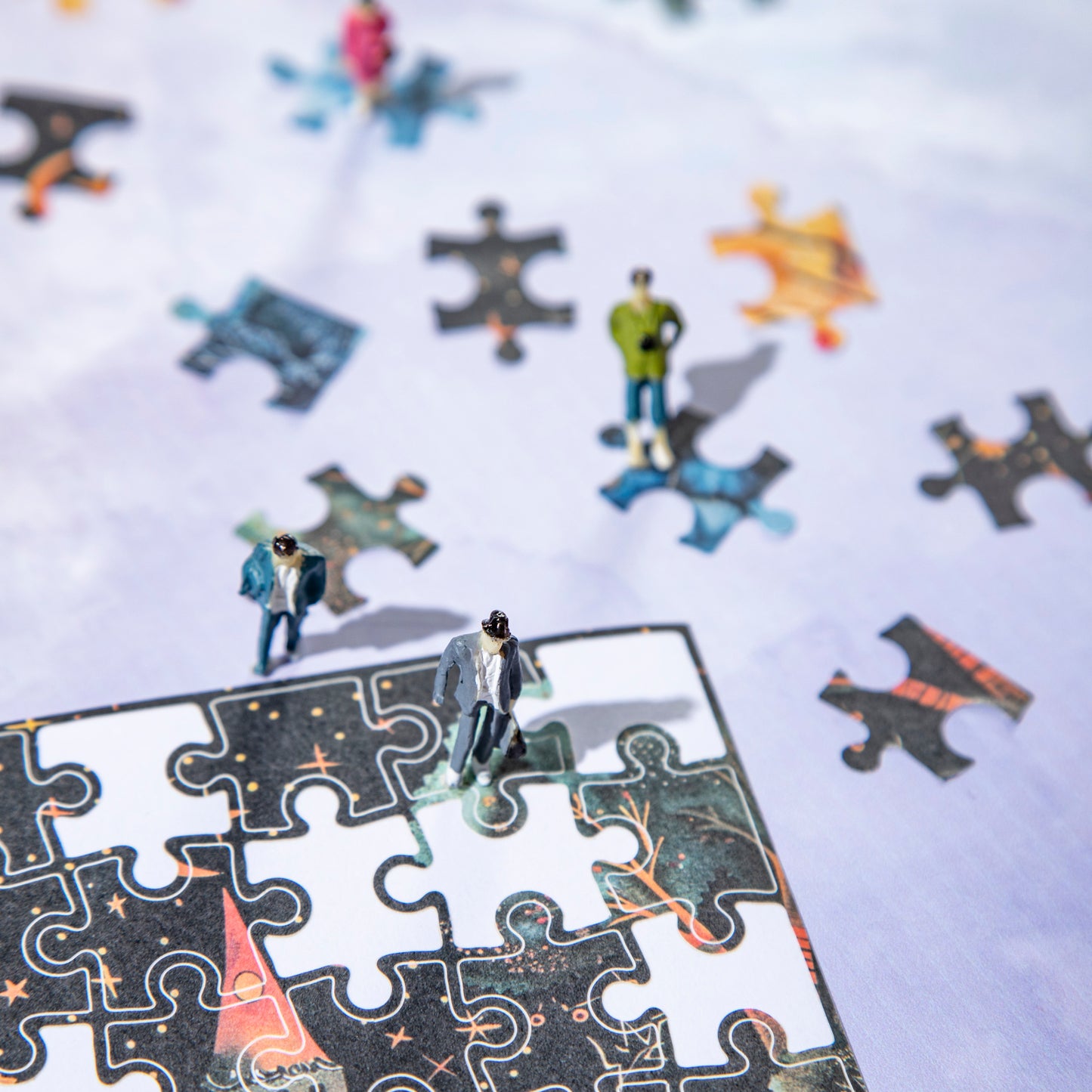 Piecing Together A Piece of Fun Sticker 5pcs