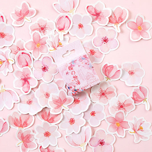Pink Sakura Sitckers 45pcs