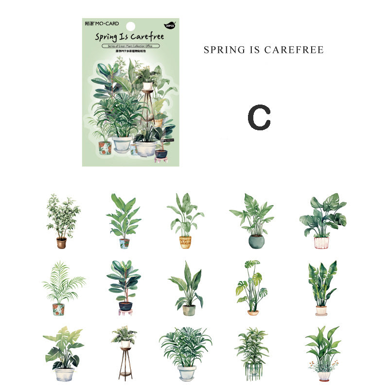 Plant Collection Stickers 30pcs