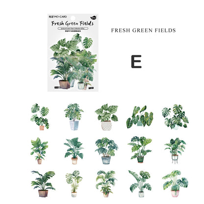 Plant Collection Stickers 30pcs