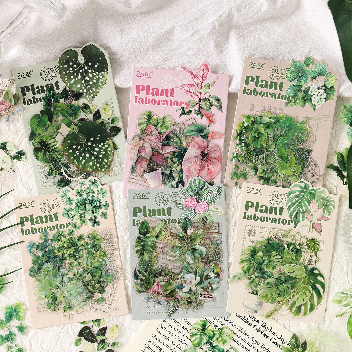 Plant Laboratory Stickers 20pcs