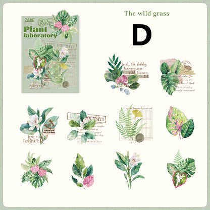 Plant Laboratory Stickers 20pcs