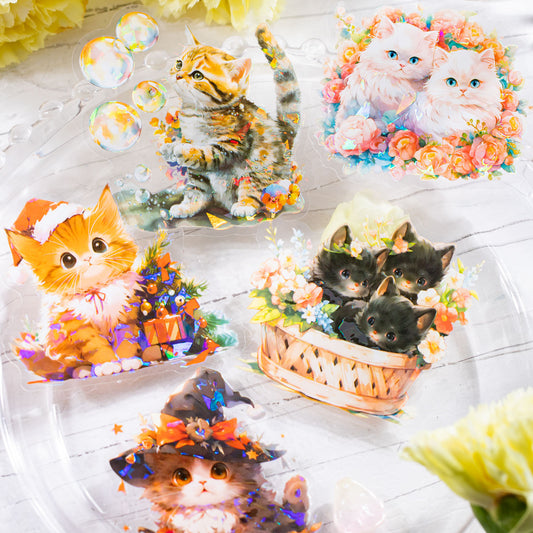 Play Kitten Stickers 10pcs