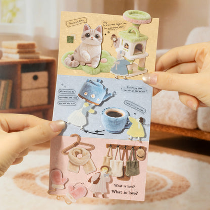 Plush House Sticker 30pcs