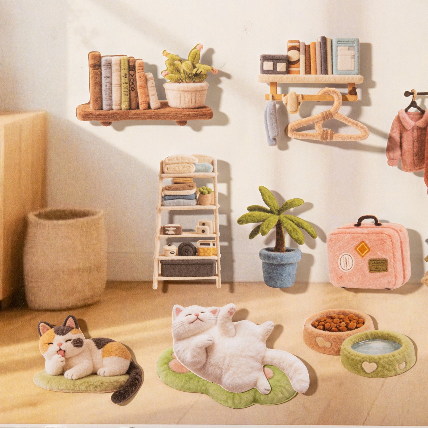 Plush House Sticker 30pcs