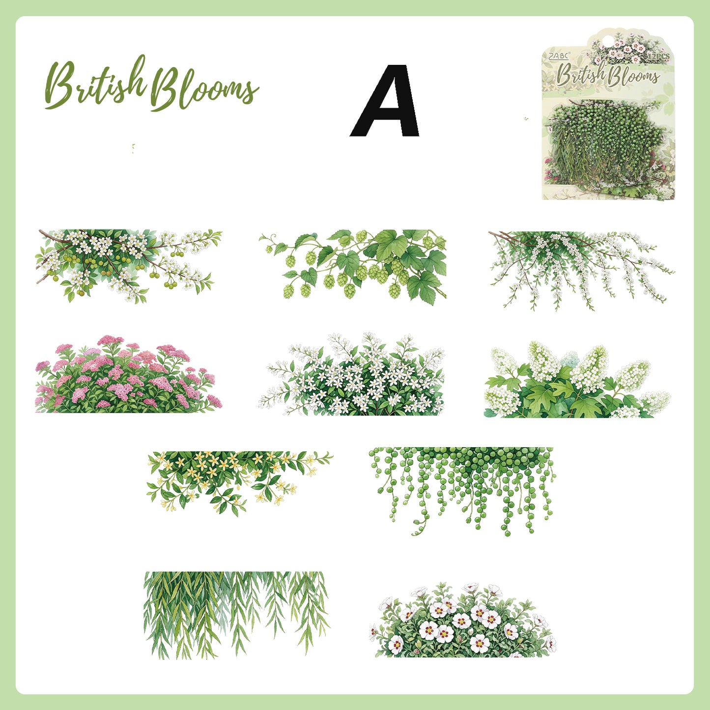 Poems of Gorgeous Splendor Sticker 20pcs