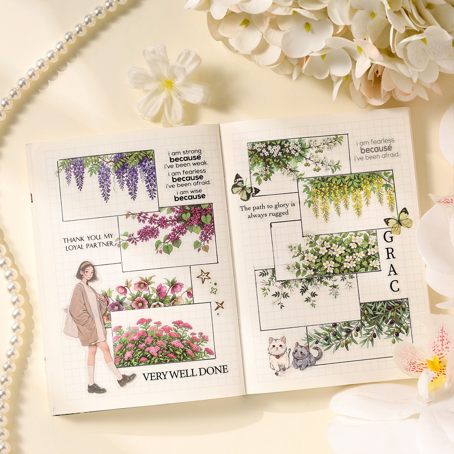Poems of Gorgeous Splendor Sticker 20pcs
