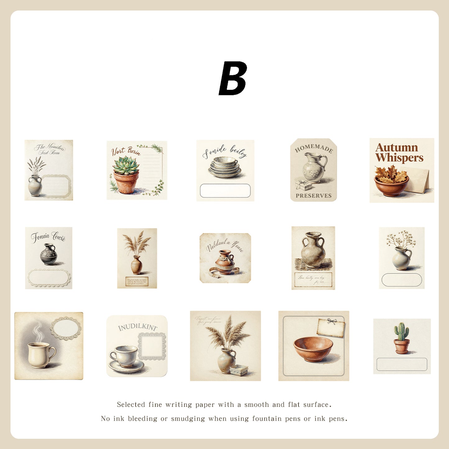 Poems of Old Dreams & Tiny Treasures  Sticker 15pcs