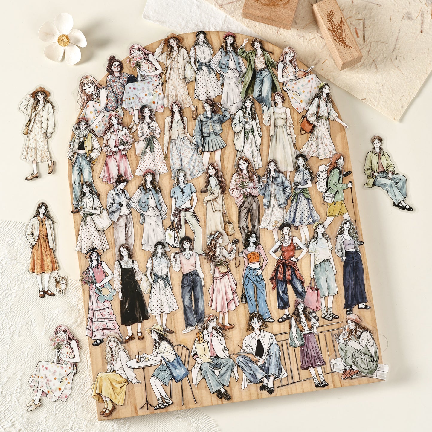 Poetic companionship Sticker 100pcs