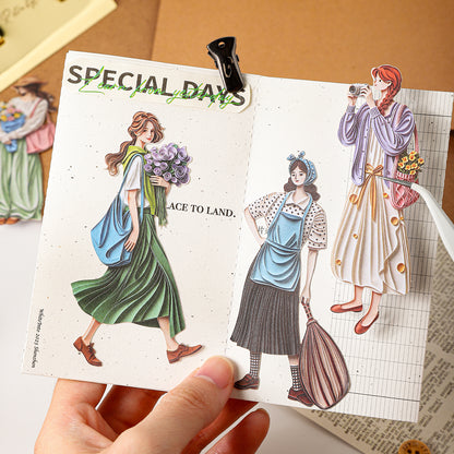 Poetic Girl Sticker 20pcs