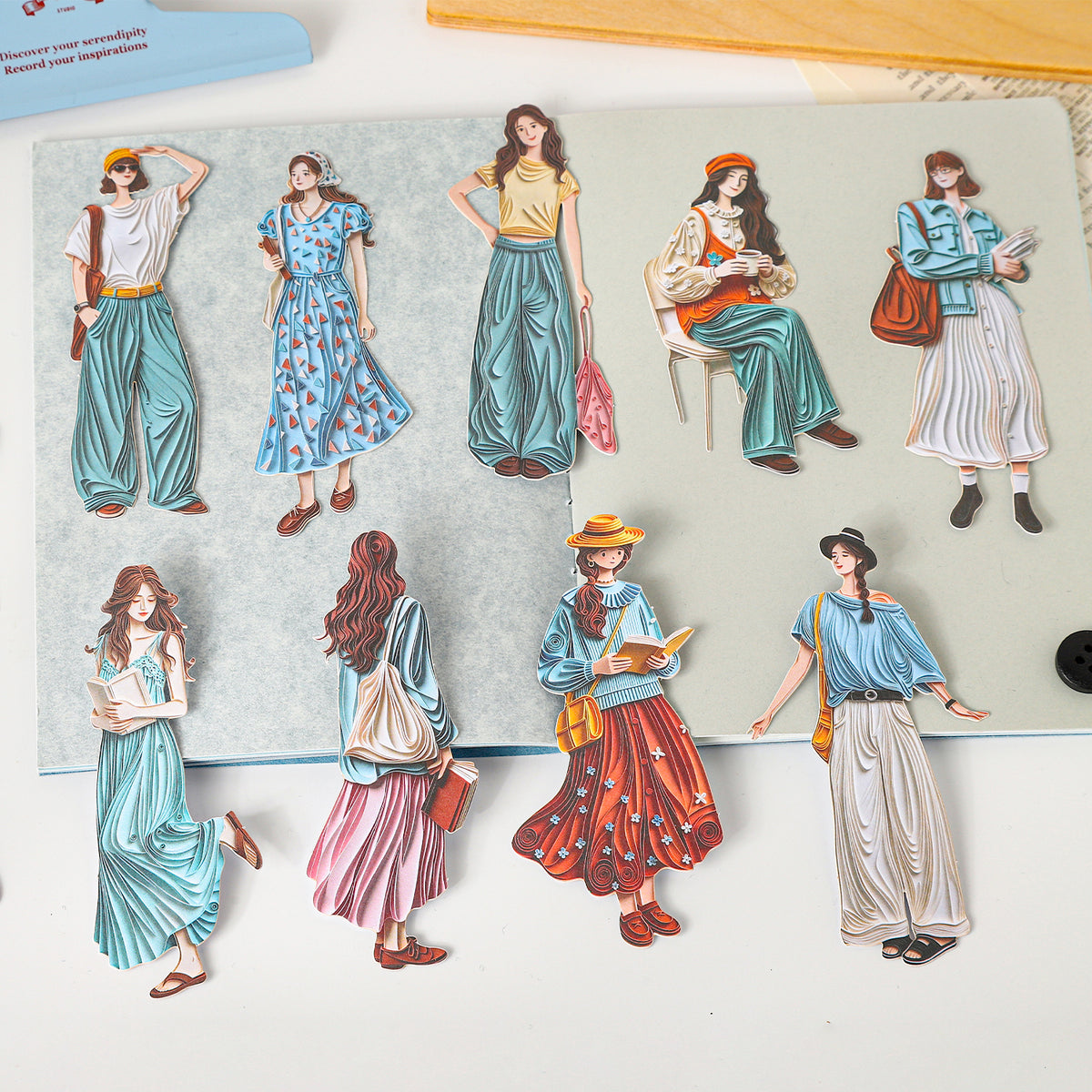 Poetic Girl Sticker 20pcs