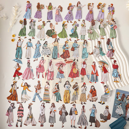 Poetic Girl Sticker 20pcs