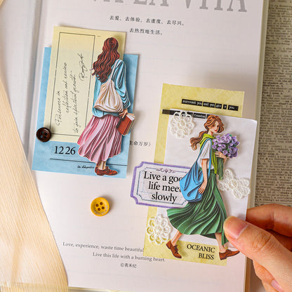 Poetic Girl Sticker 20pcs
