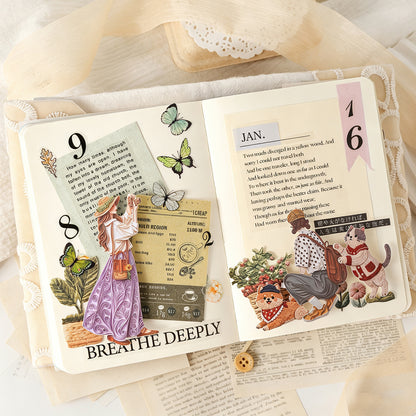 Poetic Girl Sticker 20pcs