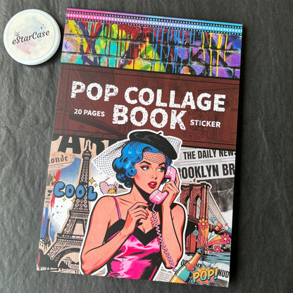 Pop Collage Art Sticker Book
