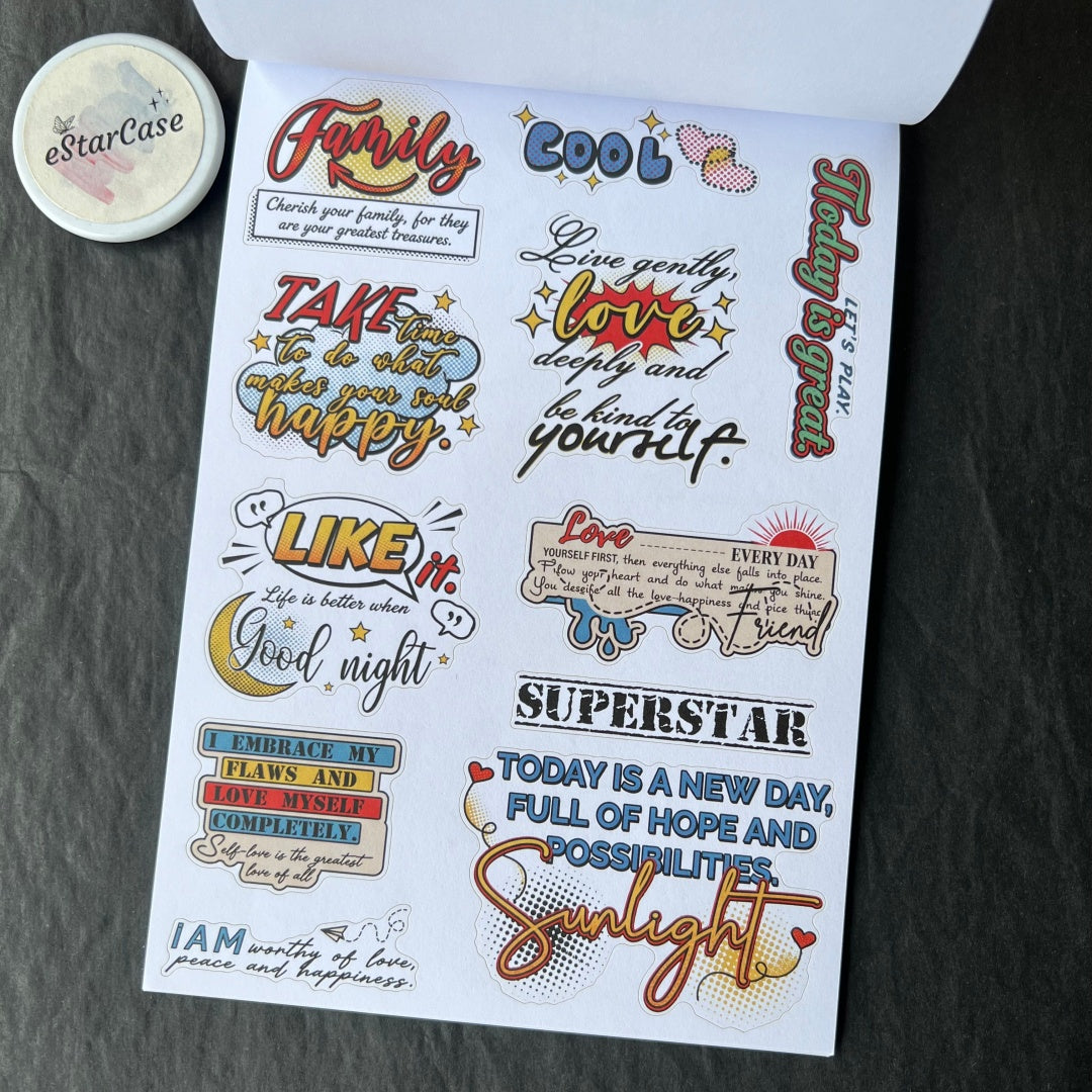 Pop Collage Art Sticker Book