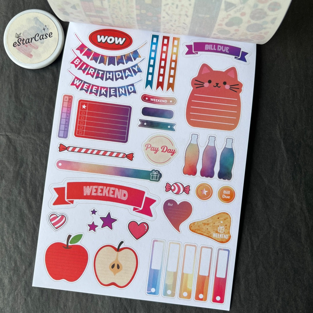 Pop Collage Art Sticker Book