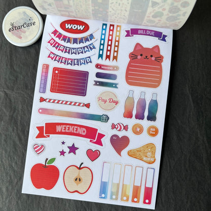 Pop Collage Art Sticker Book