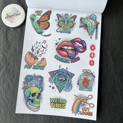 Pop Collage Art Sticker Book