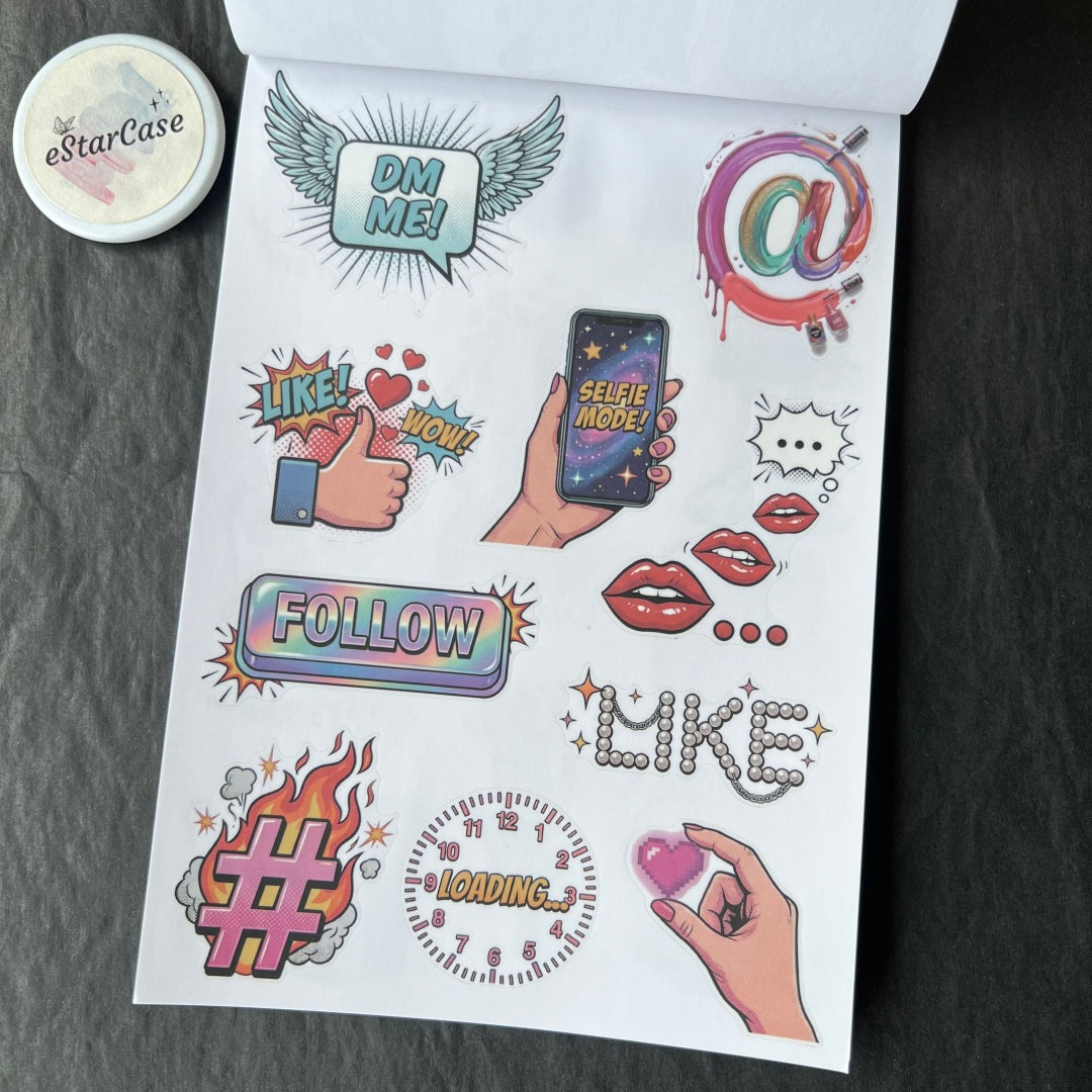 Pop Collage Art Sticker Book