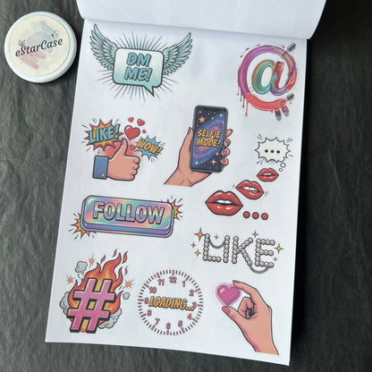 Pop Collage Art Sticker Book