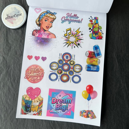 Pop Collage Art Sticker Book