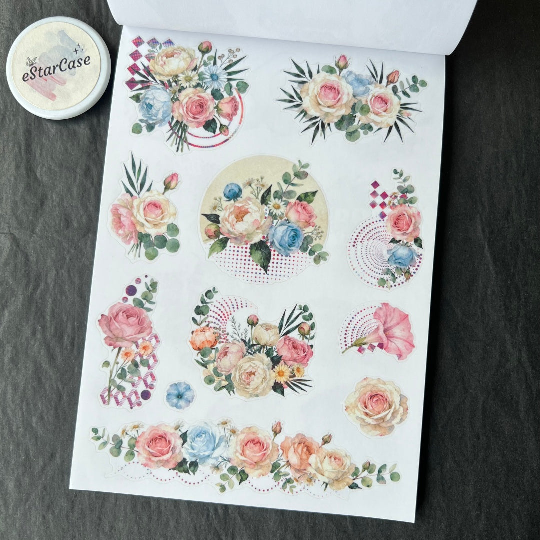 Pop Collage Art Sticker Book